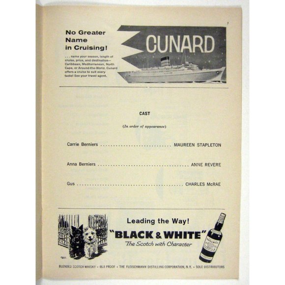 Toys in the Attic Playbill July 1960 Marine Stapleton Irene Worth Jason Robards - Picture 5 of 9